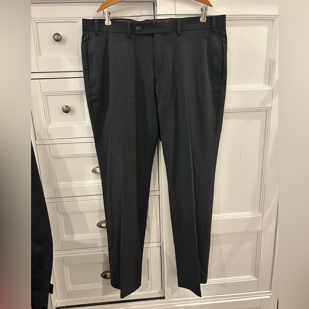 Lauren Ralph Lauren Charcoal Gray Tailored Dress Pants Size 38 - Picture 13 of 14